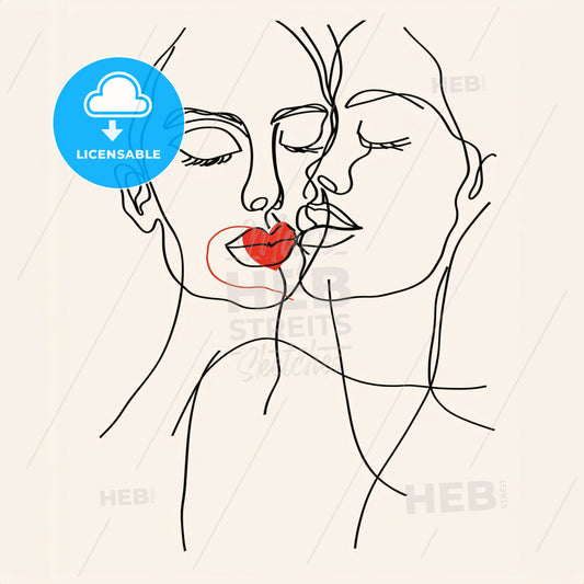 A Drawing Of Two Women