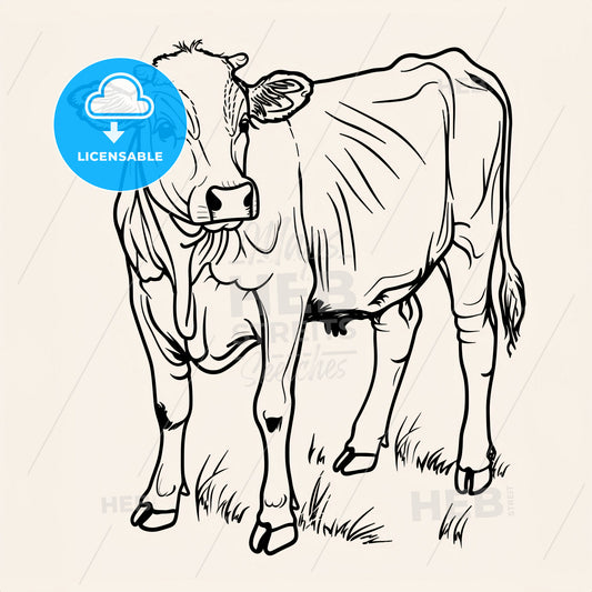 Cow - A Cow Standing In A Field