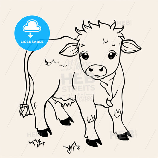 Cow - A Drawing Of A Cow