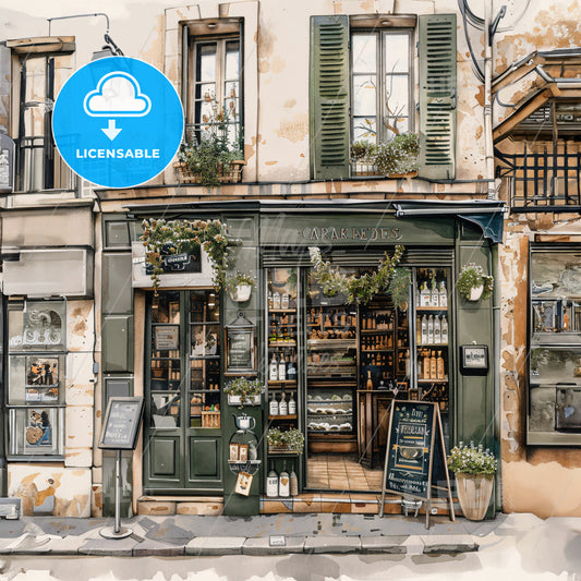 A Building With A Store Front