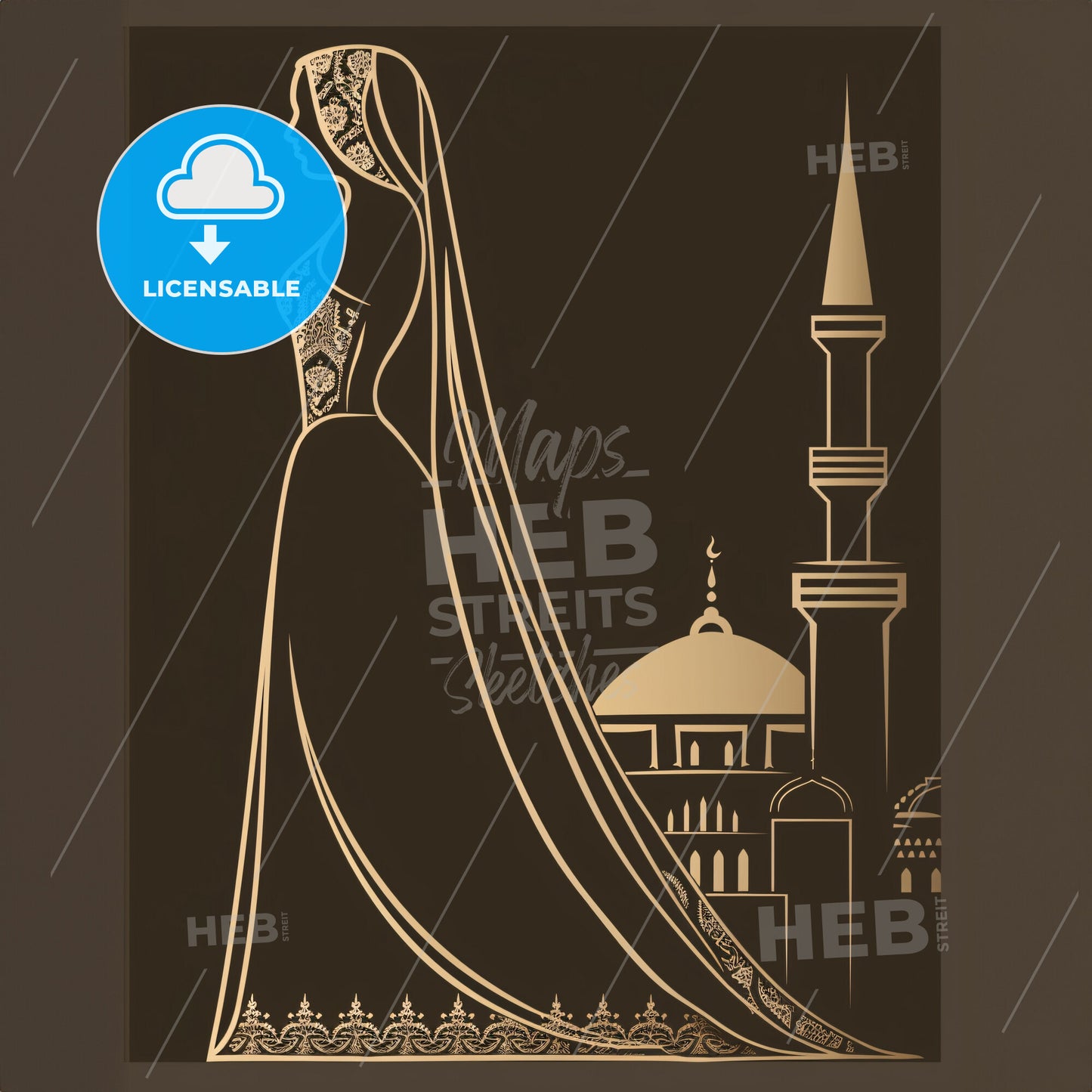 A Woman In A Long Dress