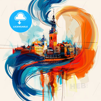 Vibrant Deventer, Netherlands - A Painting Of A City