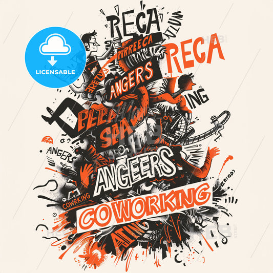 A Graphic Design Of A Group Of People Playing Instruments