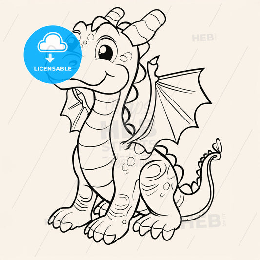 Dragon - A Cartoon Of A Dragon