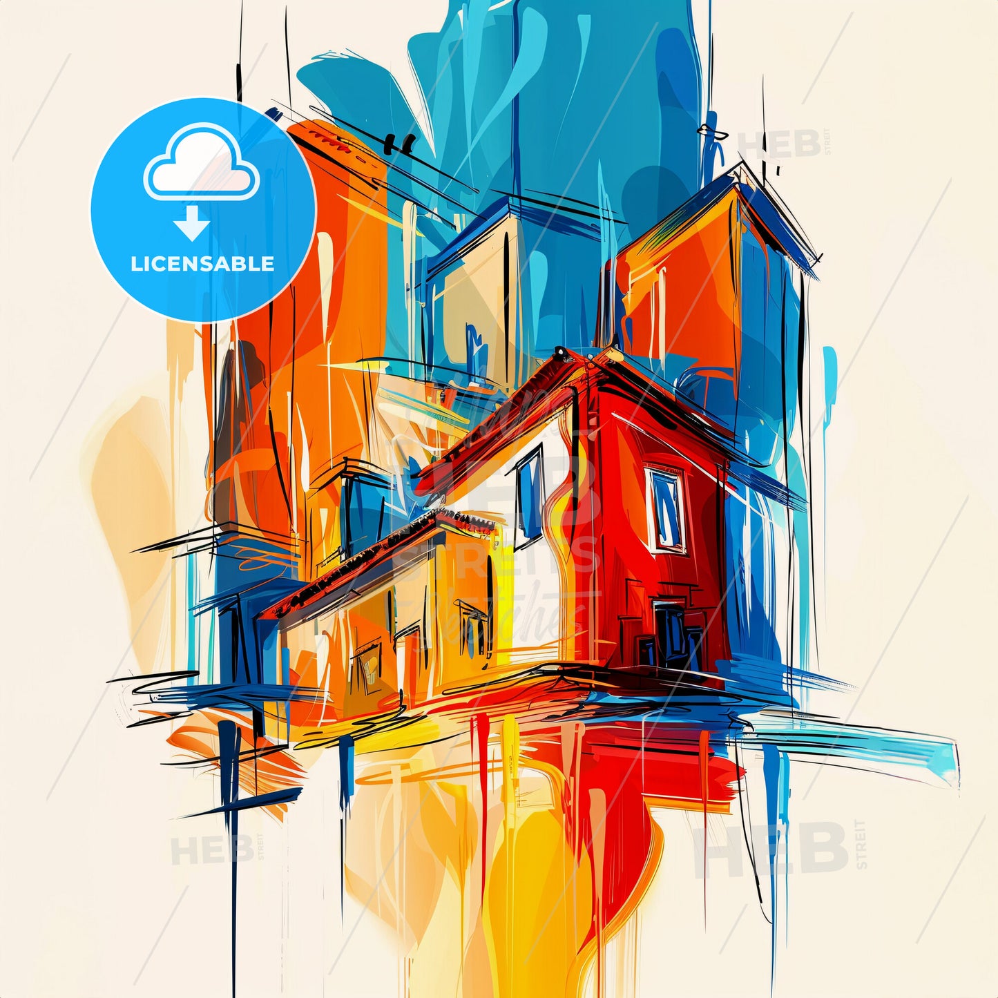 Vibrant El Monte, California - A Colorful Building With Many Windows