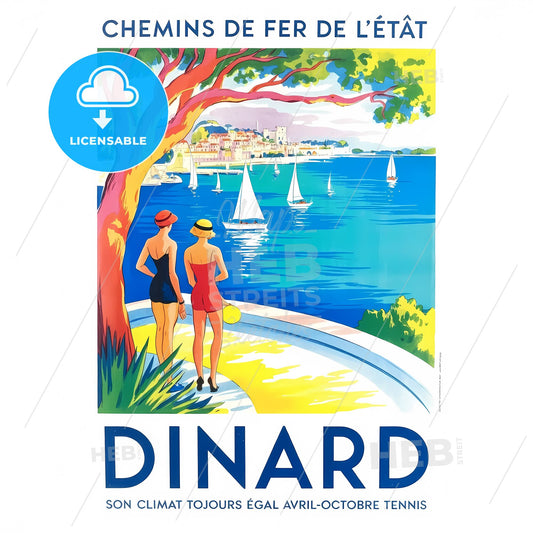 Elegance of Dinard: Vintage Art Deco Coastal Escape on French Rails