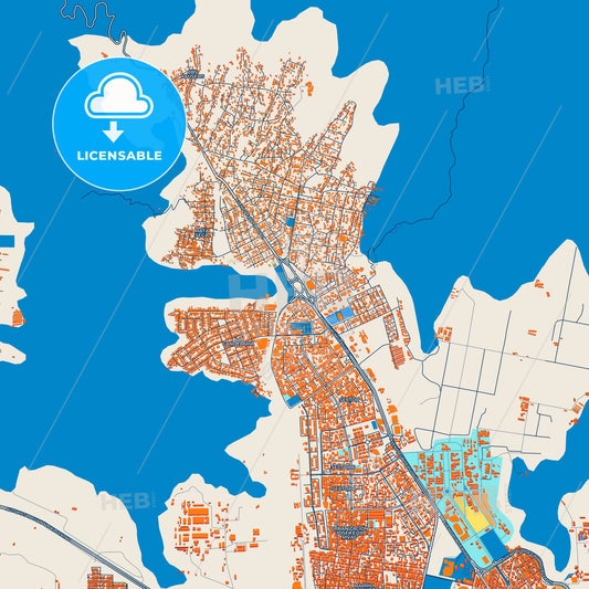 Colorful El Limon Street Map with Labels and Buildings