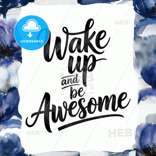 Embrace Inspiration: Elegant Black & White Calligraphy Art for Daily Motivation