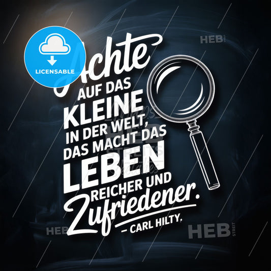 Embracing the Small Things: A Quote by Carl Hilty on Enriching Life