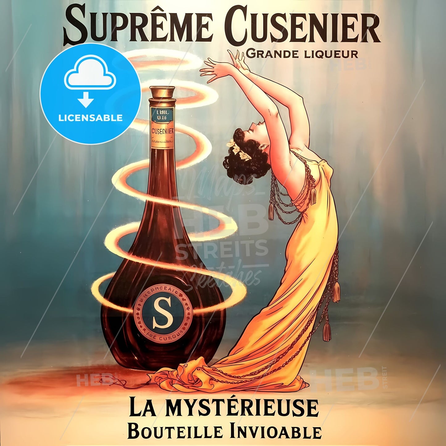 Enchanted Elegance: Art Nouveau Supremacy in Vintage Liqueur Advertising