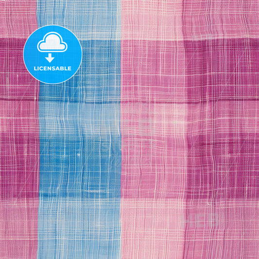A Pink And Blue Plaid