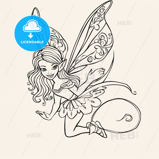 Fairy - A Drawing Of A Fairy