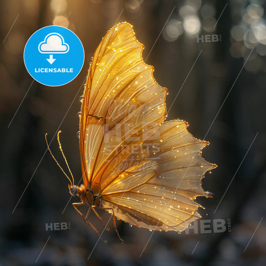 Fairy Wings and Pixie Dust - A butterfly with water droplets on wings