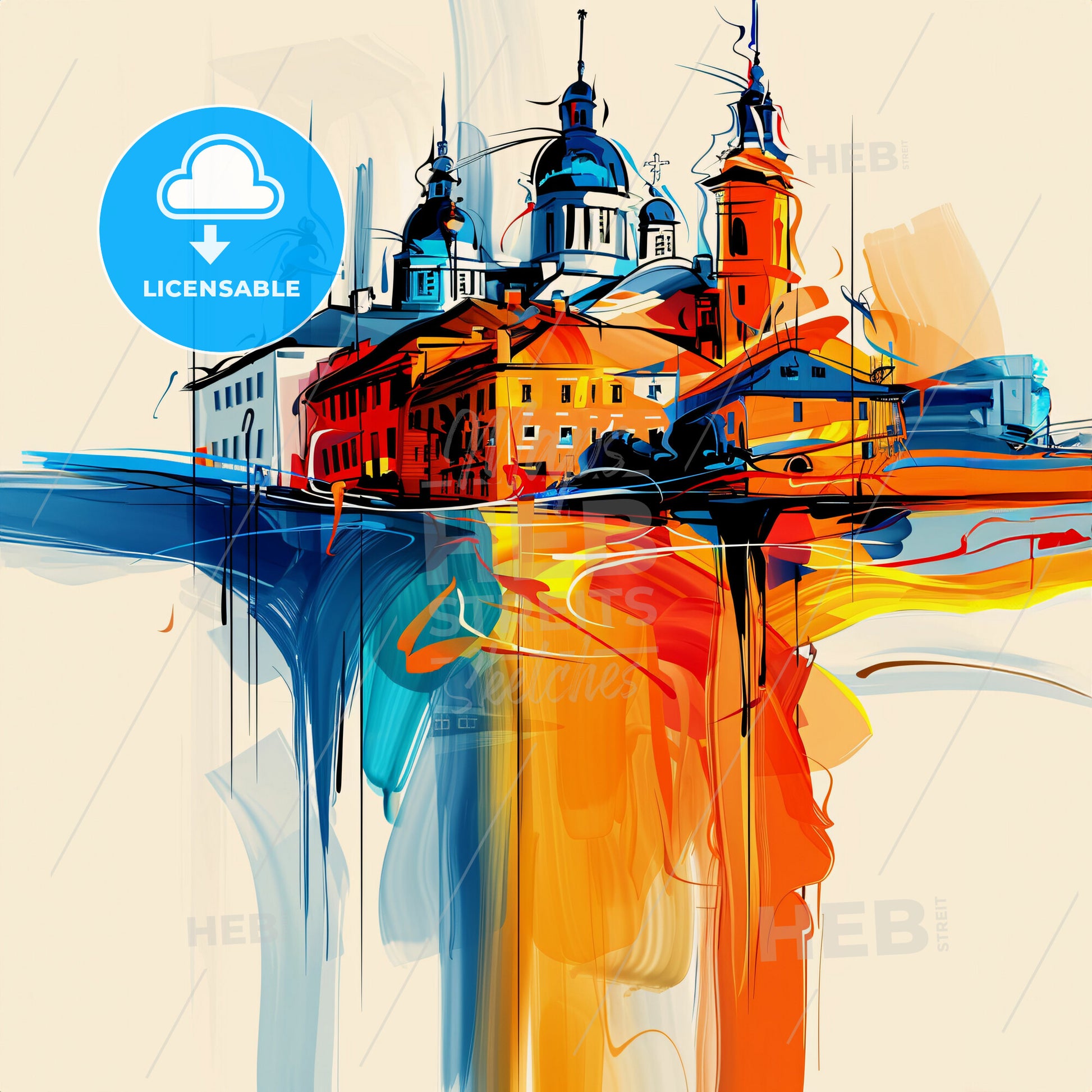 Vibrant Fargo, North Dakota - A Painting Of A City