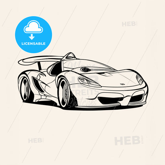 Fastcar - A Drawing Of A Sports Car