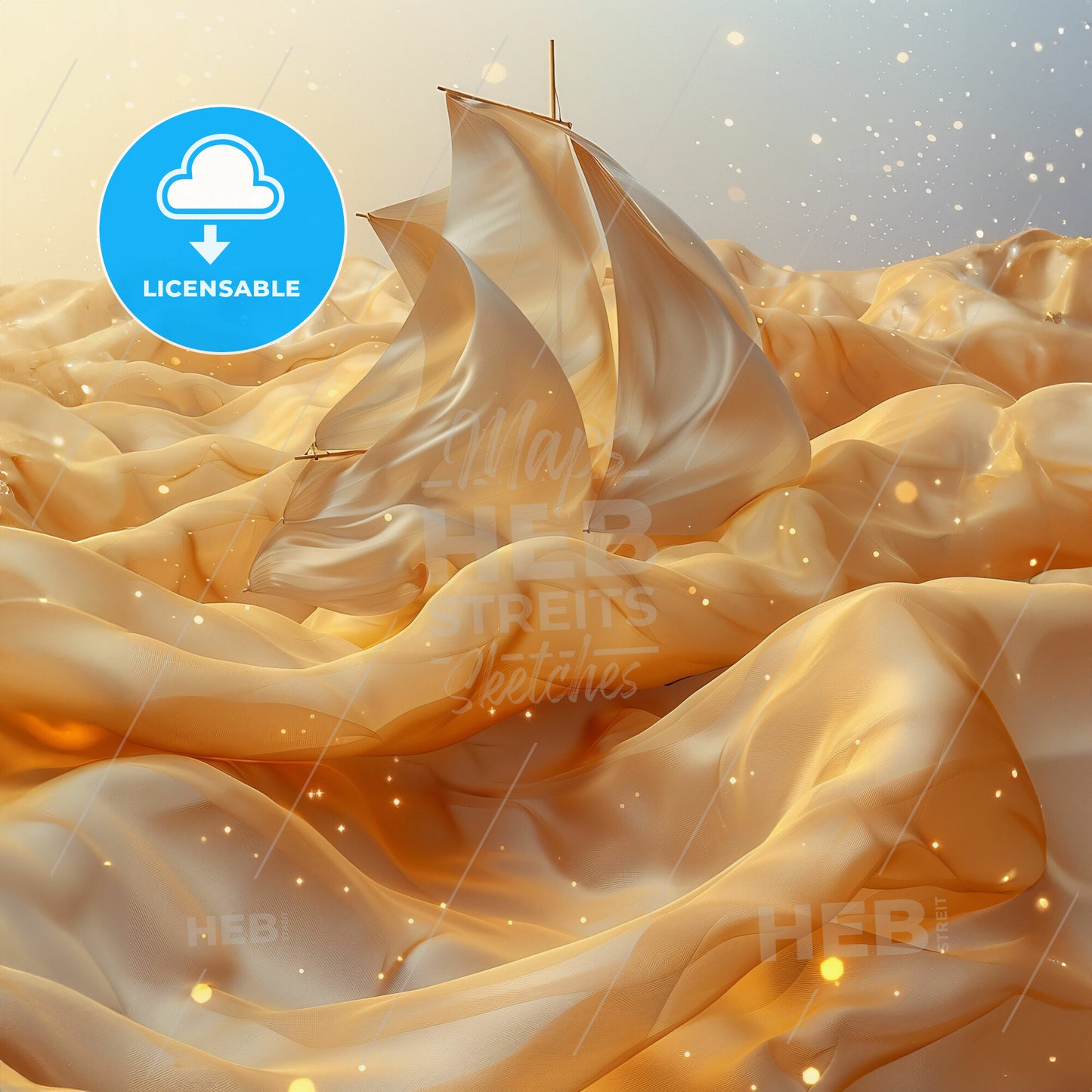 Financial Forecasts: Navigating Uncertainty - A sailboat in a sea