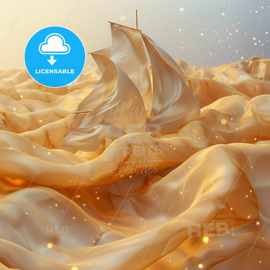 Financial Forecasts: Navigating Uncertainty - A sailboat in a sea