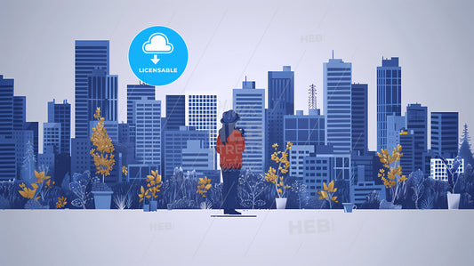 Colorful Appreciation of Photography Depicted by an Artistic Cityscape Painting for World Photography Day