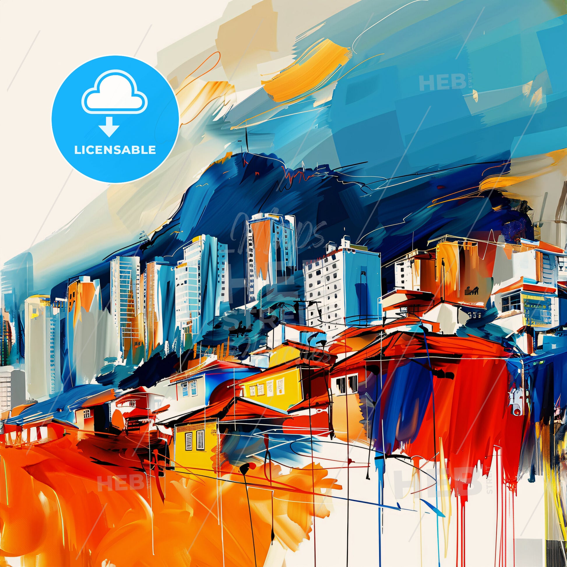 Vibrant Florianopolis, Brazil - A Painting Of A City