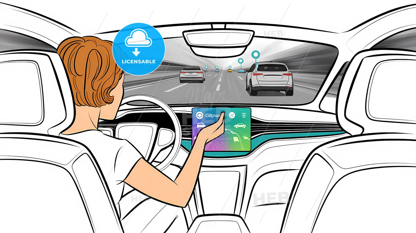 Futuristic SUV Interior: A Visionary Interaction in Augmented Reality