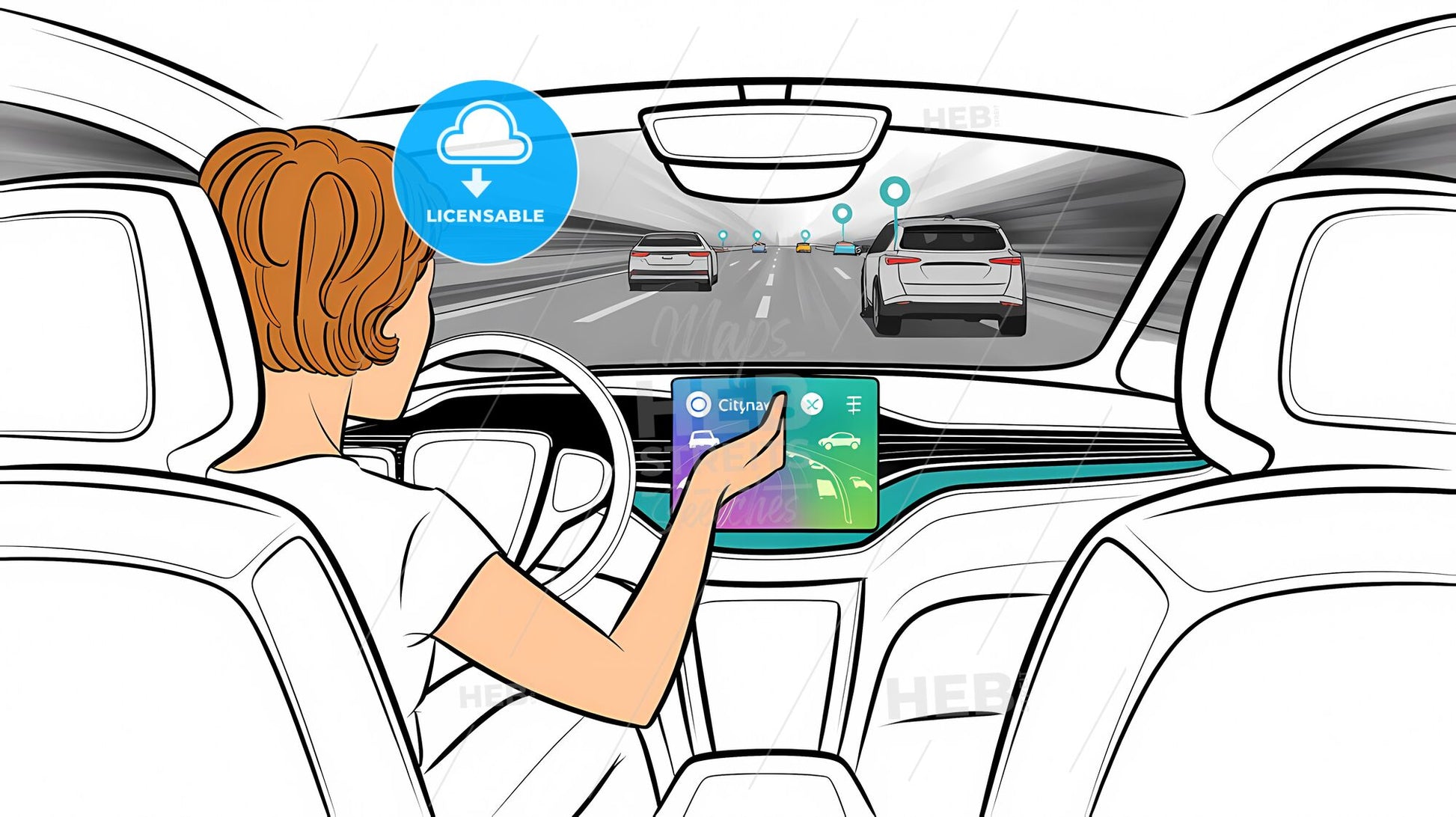 Futuristic SUV Interior: A Visionary Interaction in Augmented Reality