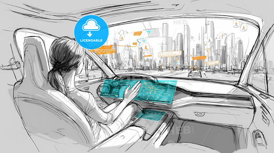 Futuristic SUV Interior: Augmented Reality in Motion