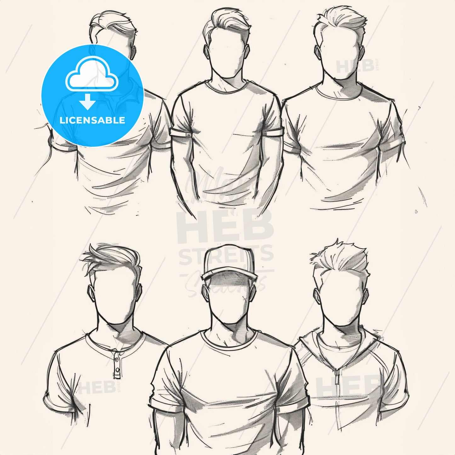 A Group Of Men Wearing Different Outfits