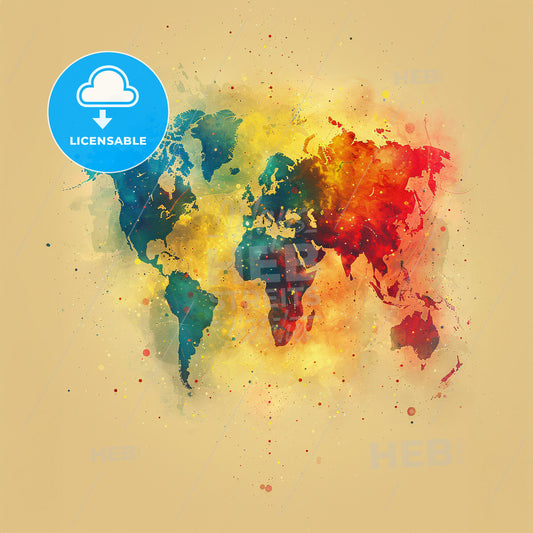 Global Perspectives: Unity in Diversity - A colorful map of the world