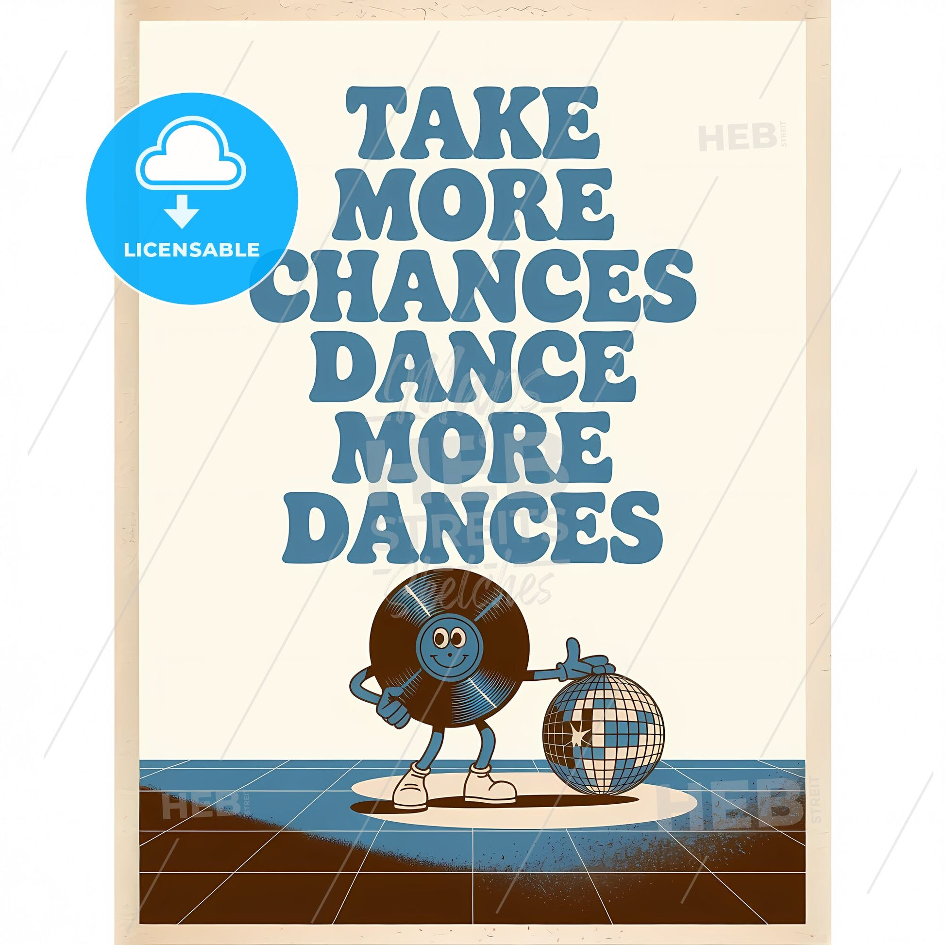 Groovy Vinyl Vibes: Embrace Life & Dance with Joyful Energy