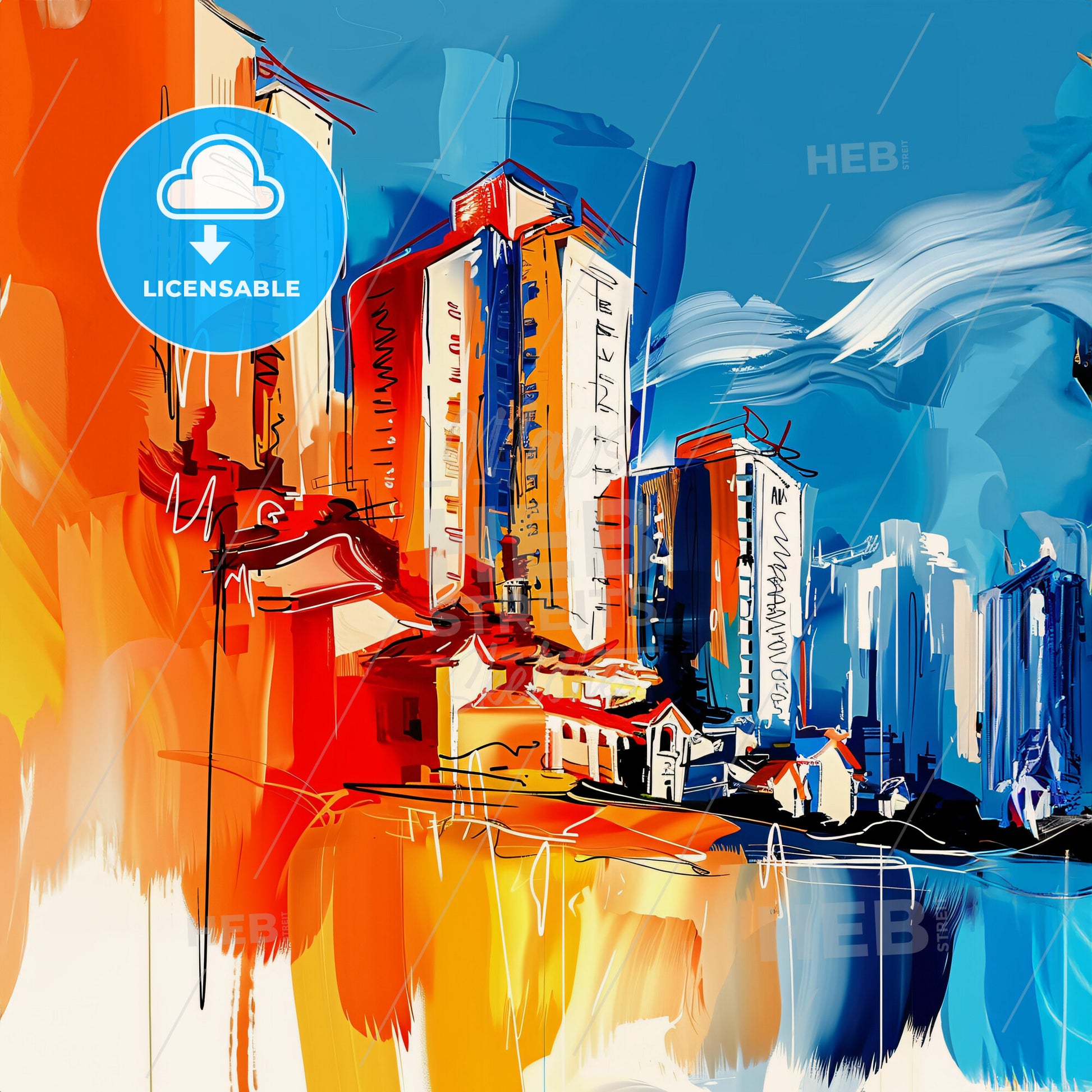 Vibrant Guarulhos, Brazil - A Painting Of A City