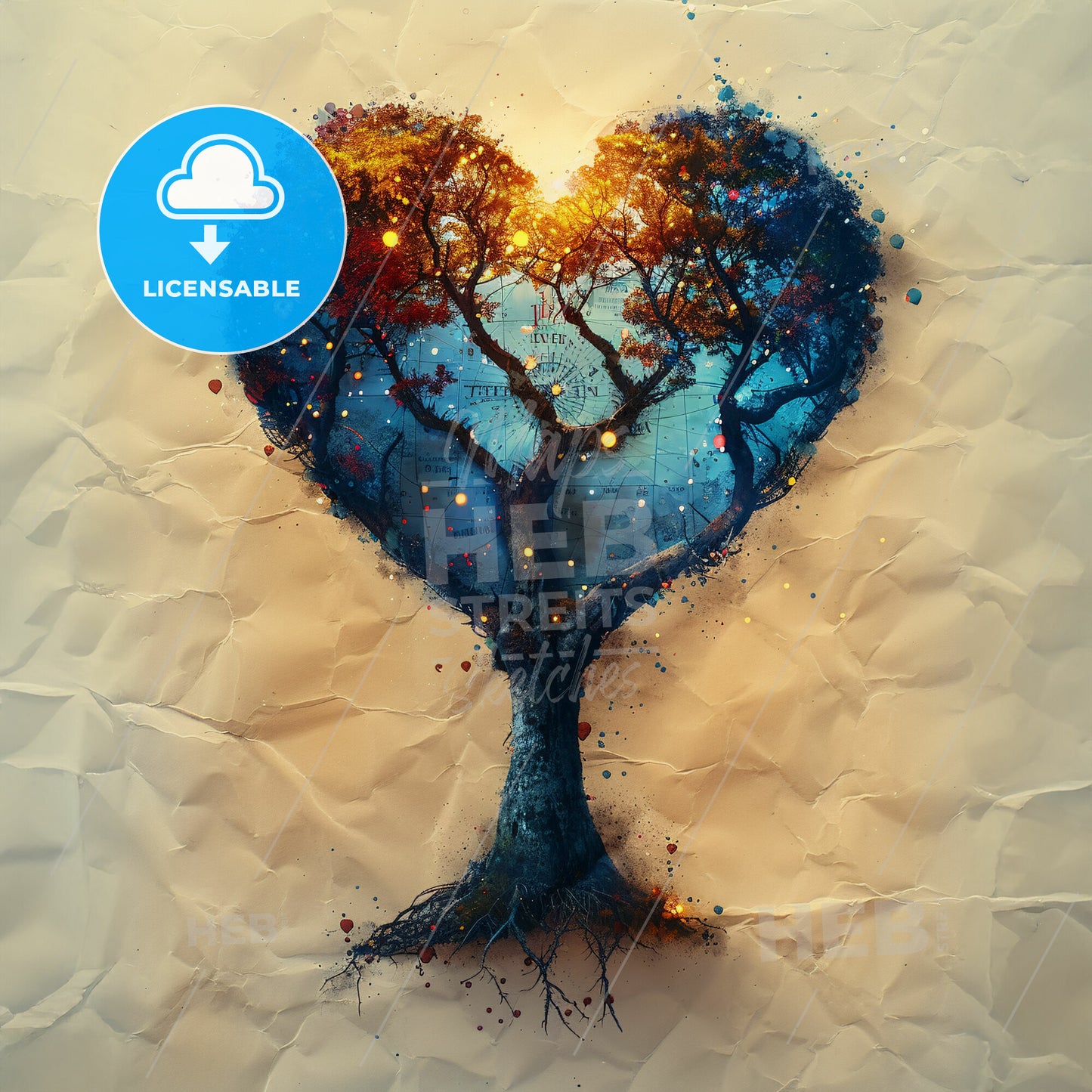 Hearts and Charts: The Map of Emotion - A tree in the shape of a heart