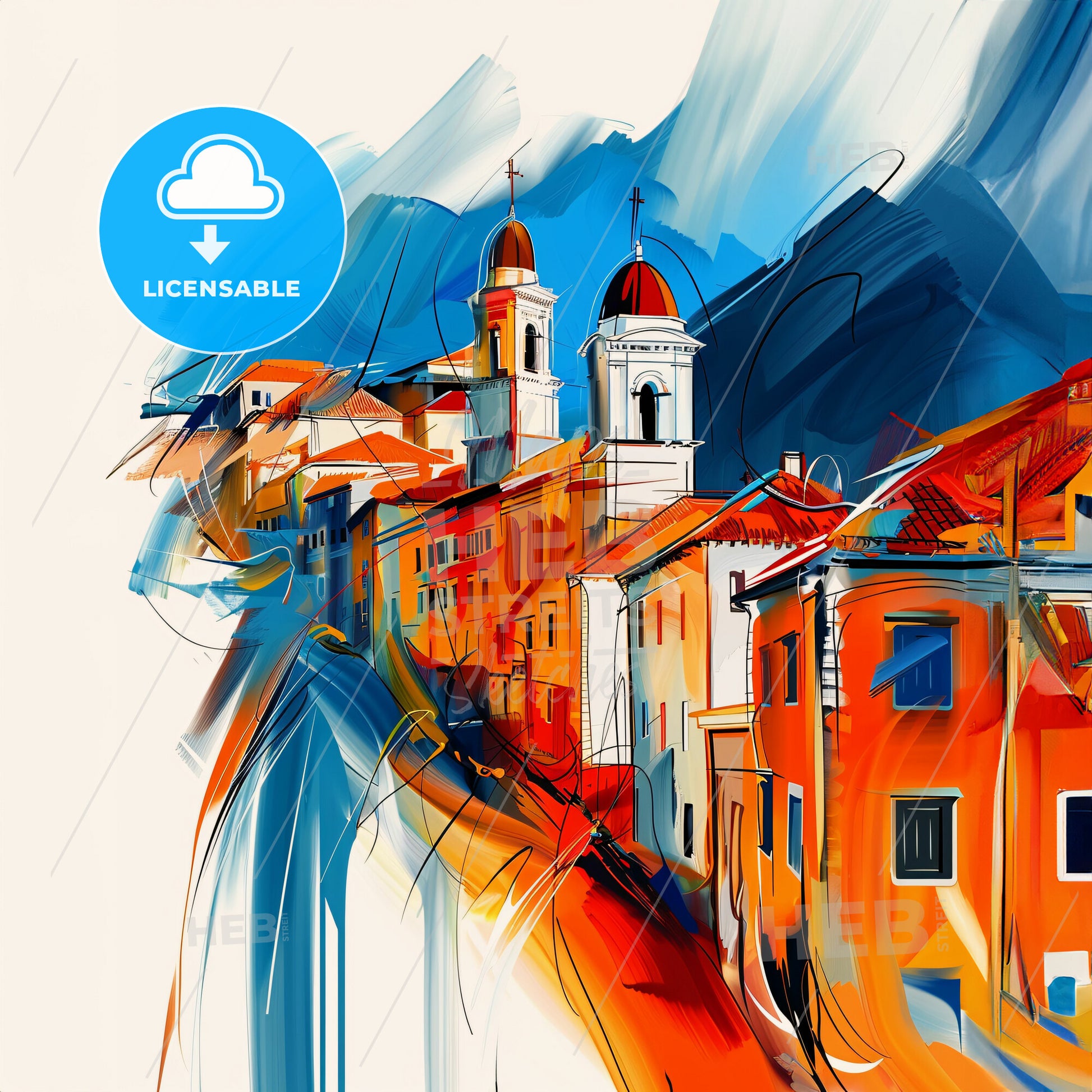 Vibrant Herceg Novi, Montenegro - A Painting Of A City