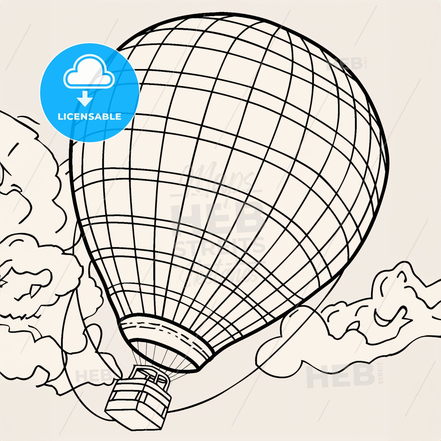 Hot Air Balloon - A Hot Air Balloon In The Sky
