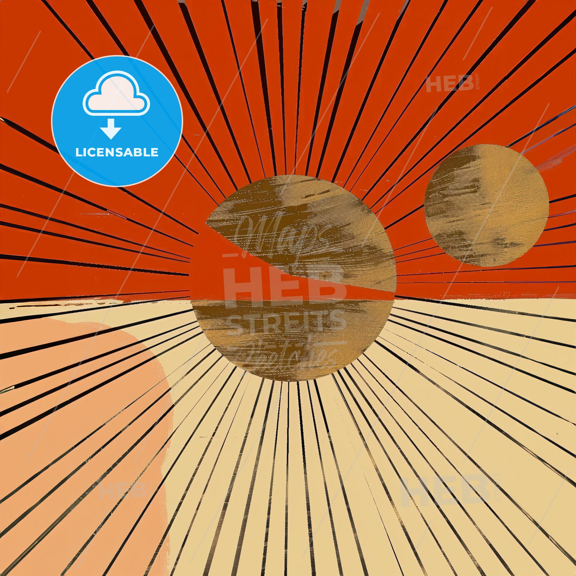 A Sun And Moon In The Sky