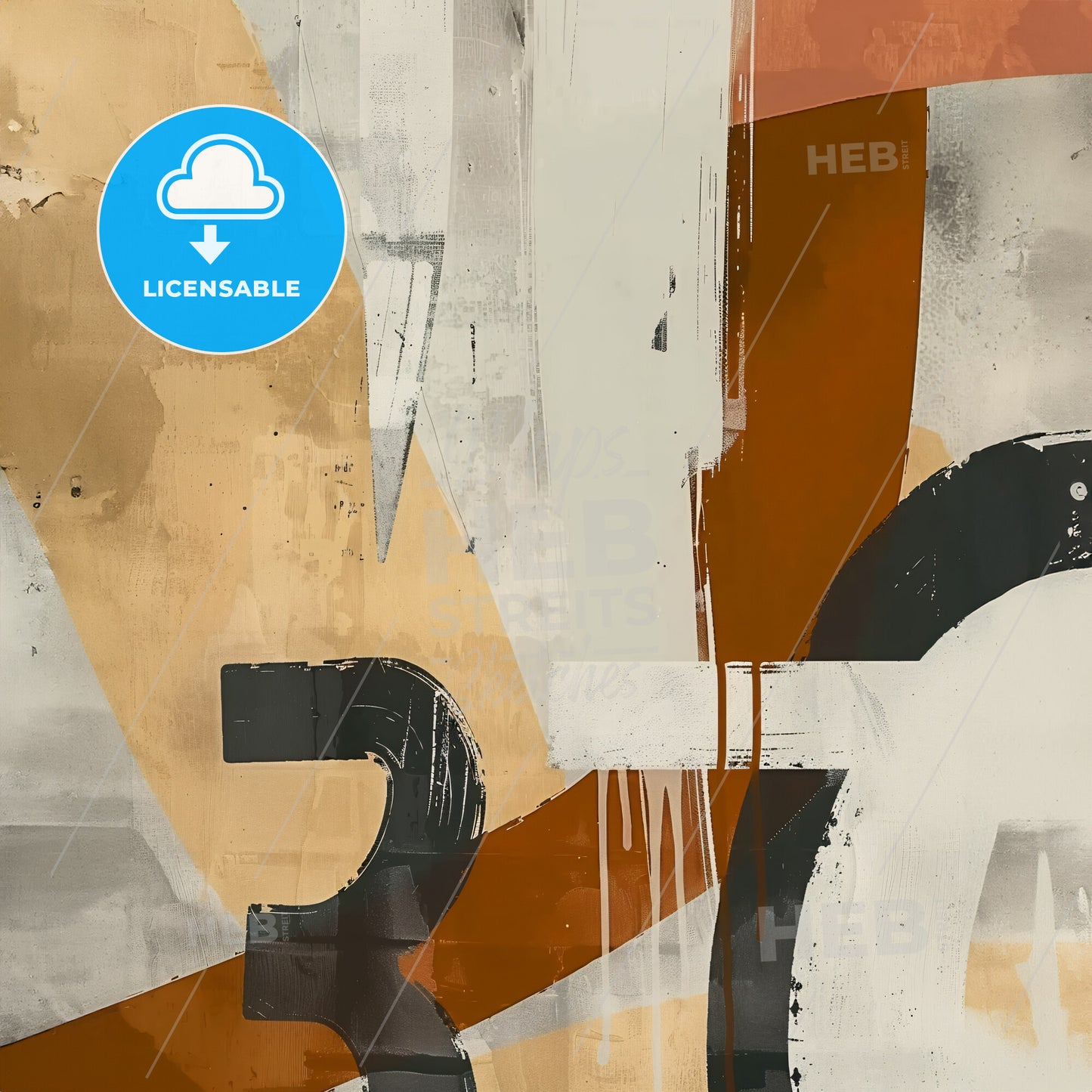 A Painting Of Numbers And Shapes