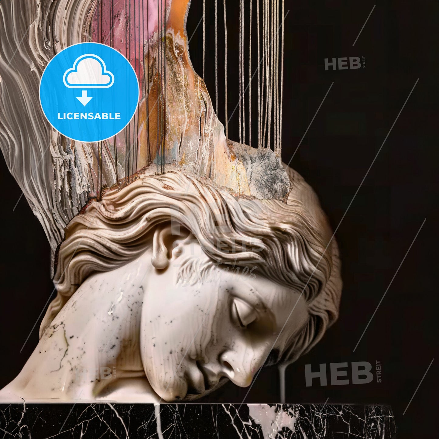 A Statue Of A Woman's Head