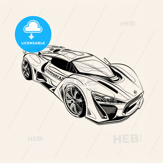 Hypercar - A Drawing Of A Sports Car