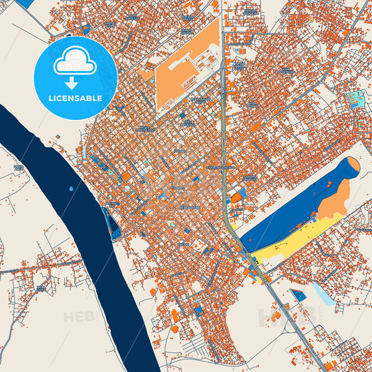 Colorful Imperatriz Street Map with Labels and Buildings