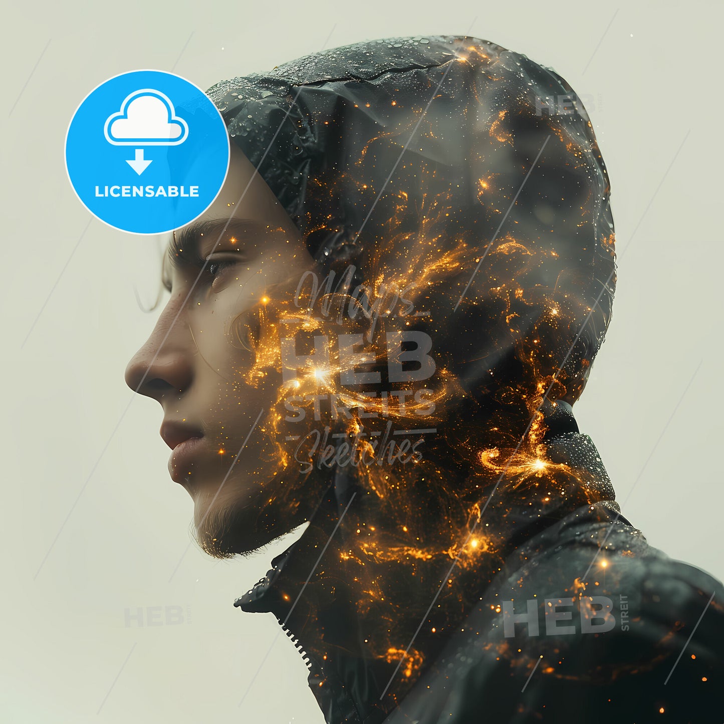 Infinite Horizons: The Boundaries of Imagination - A man in a hoodie