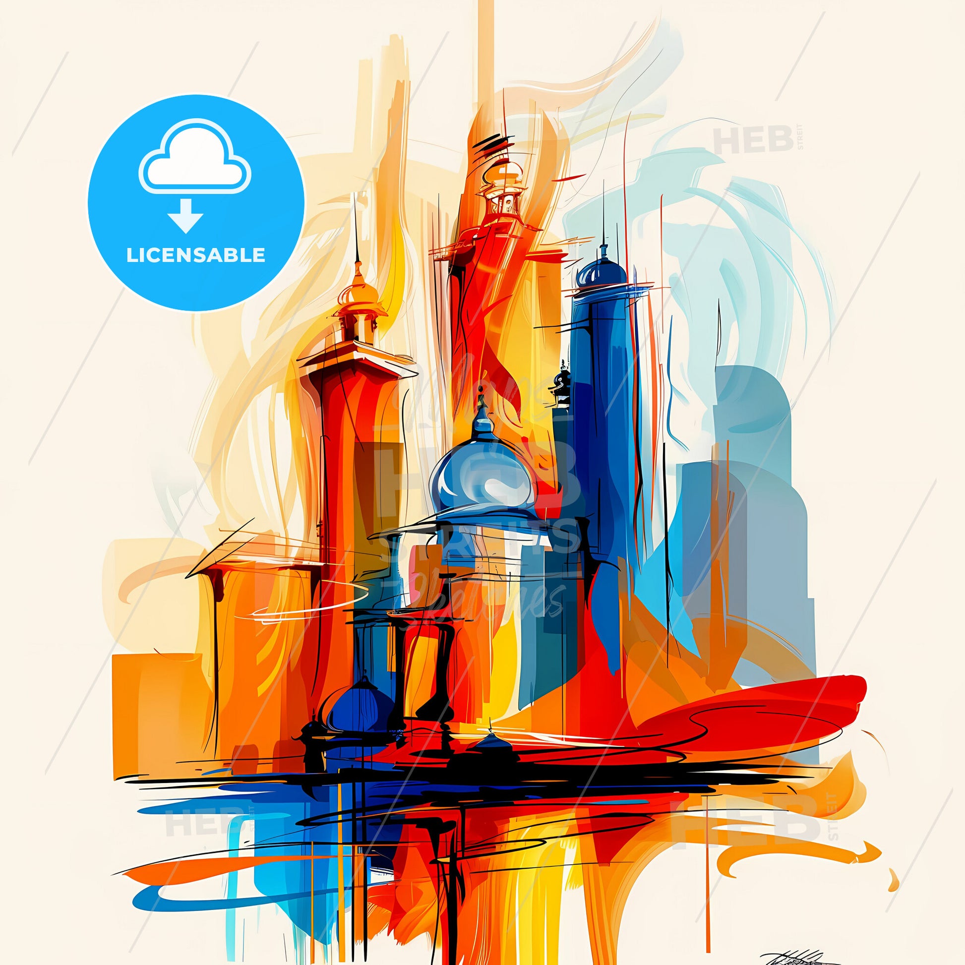 Vibrant Lahore, Pakistan - A Painting Of A City