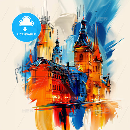 Vibrant Laval, Canada - A Painting Of A Building