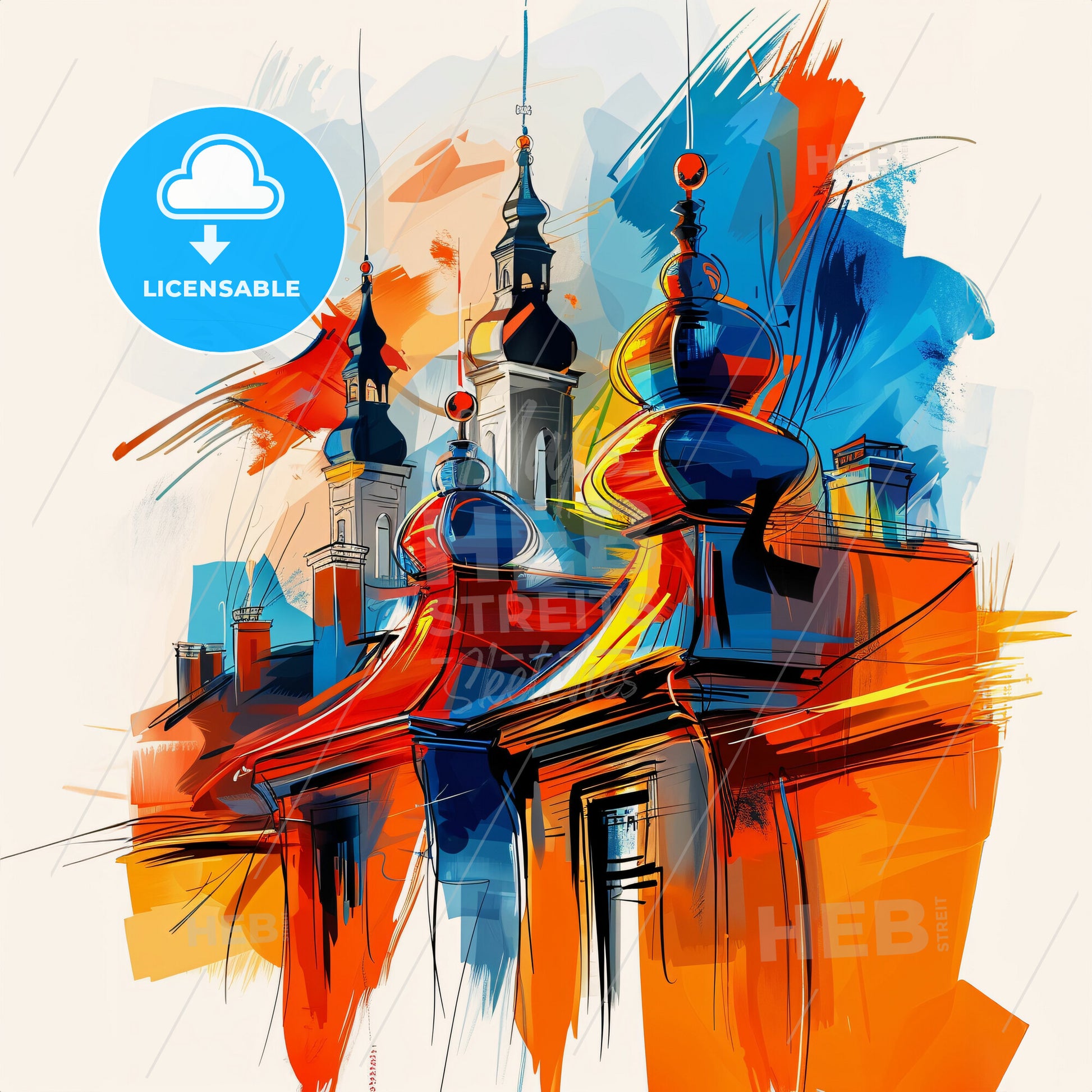 Vibrant Leeuwarden, Netherlands - A Colorful Building With Spires