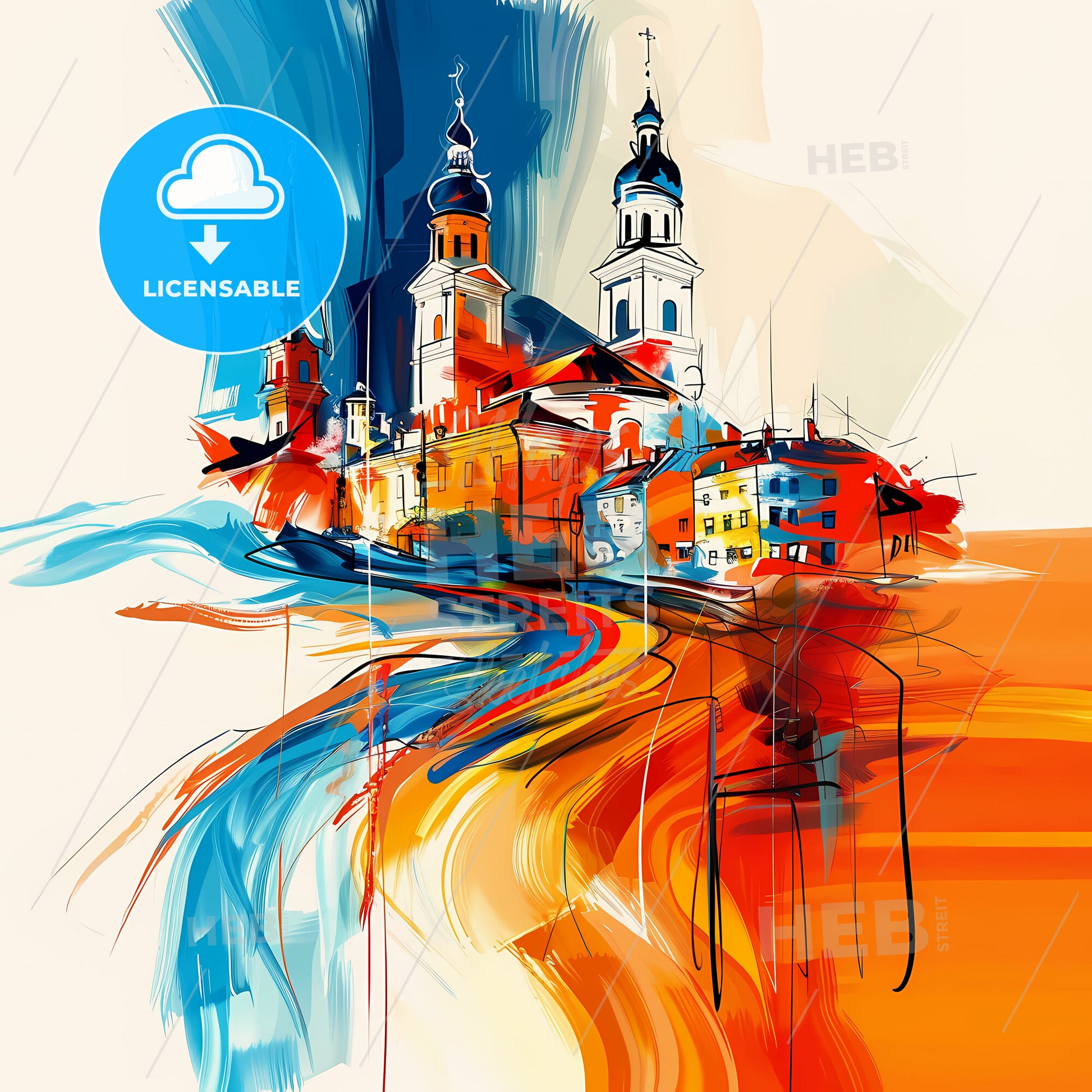 Vibrant Longueuil, Canada - A Painting Of A City