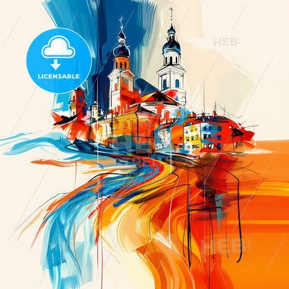 Vibrant Longueuil, Canada - A Painting Of A City