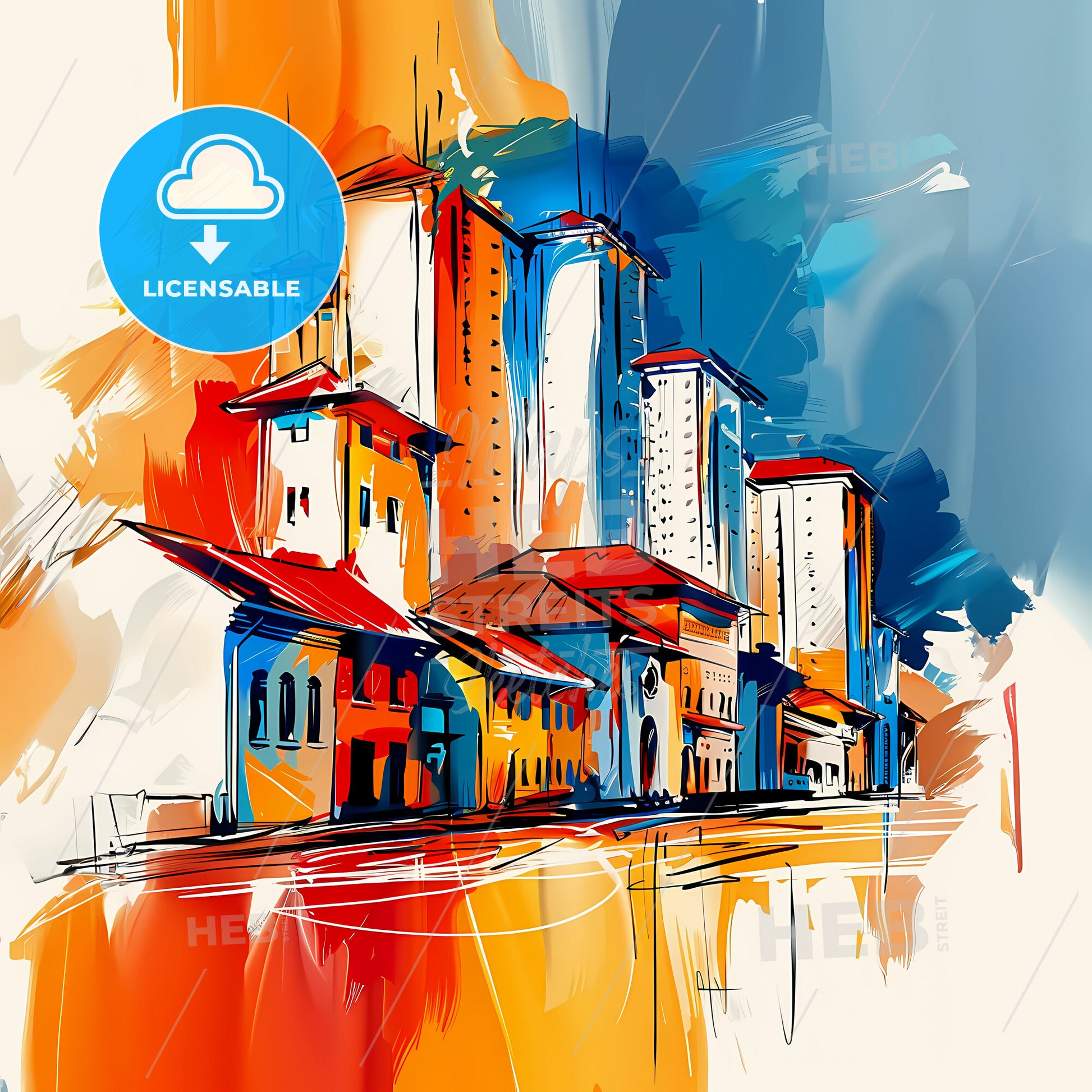 Vibrant Lusaka, Zambia - A Painting Of A City