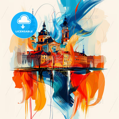 Vibrant Maastricht, Netherlands - A Painting Of A City