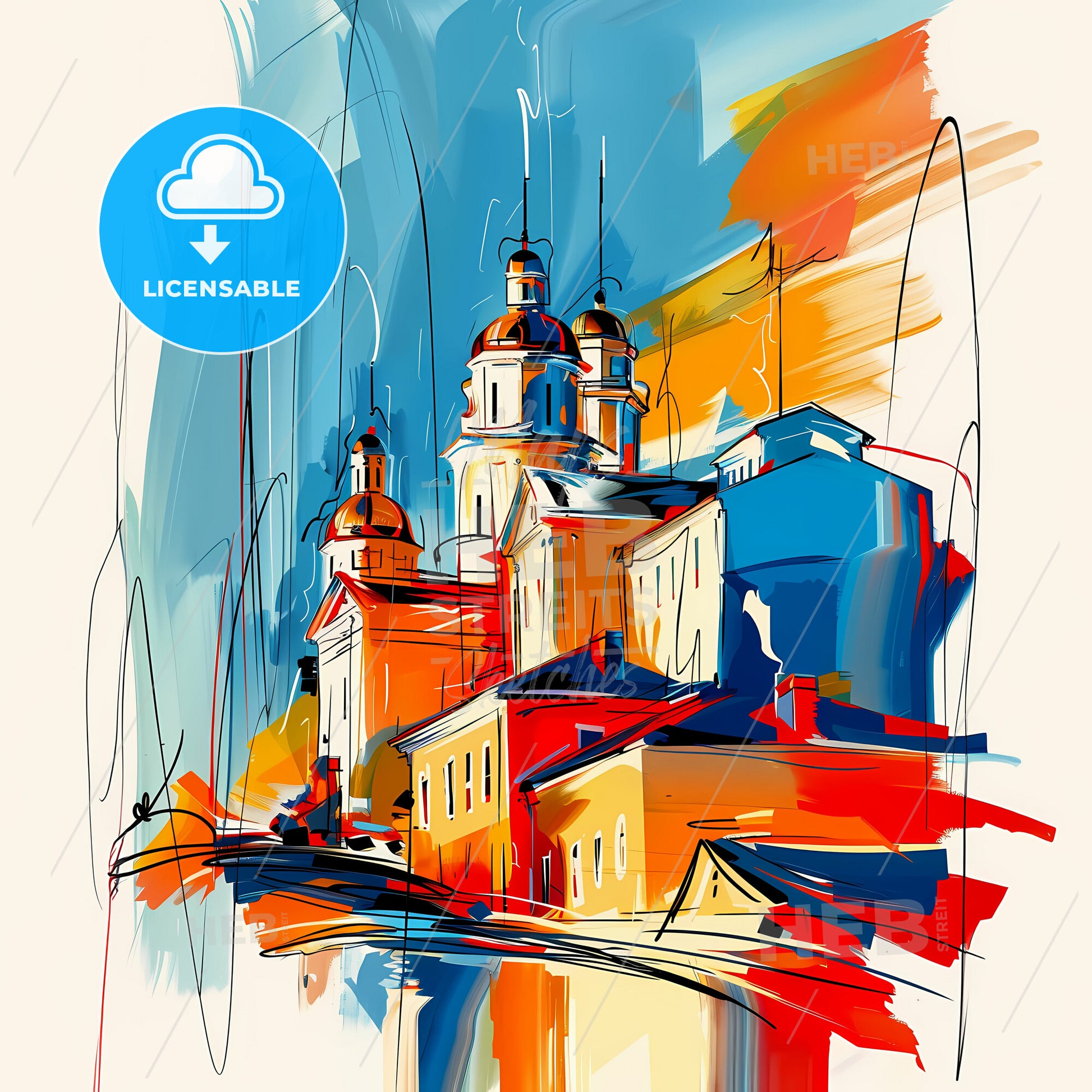 Vibrant Macon, Georgia - A Painting Of A Building