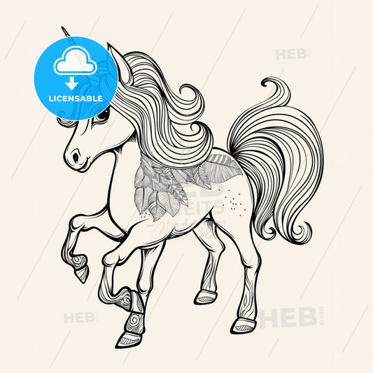 Magical Unicorn - A Drawing Of A Unicorn