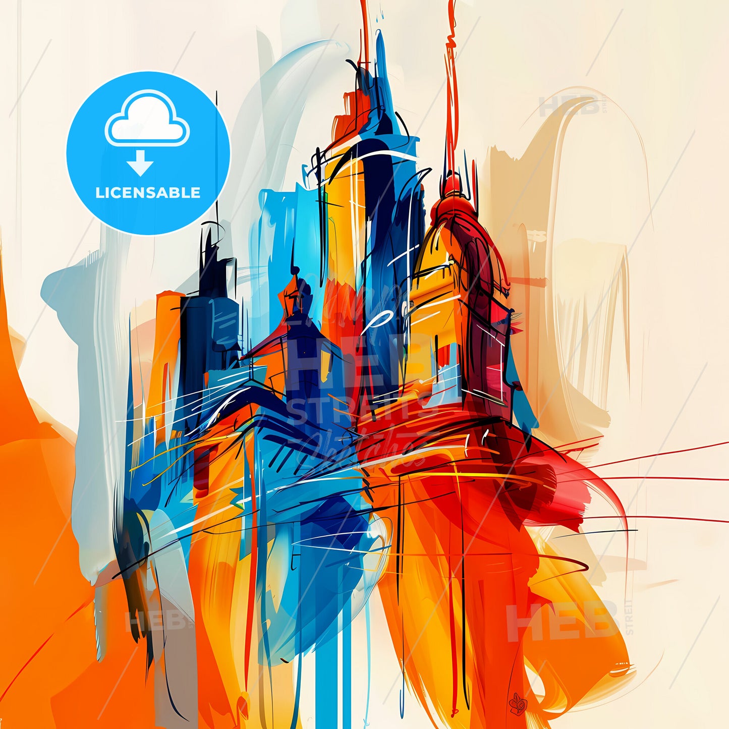 Vibrant Manila, Philippines - A Colorful Painting Of A City