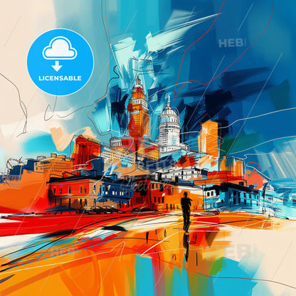 Vibrant Memphis, Tennessee - A Painting Of A City